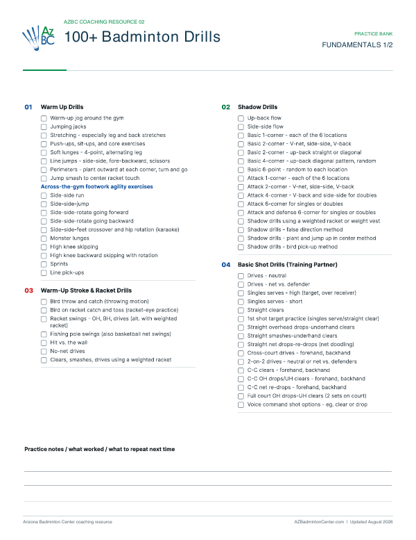 Fundamental Drills document preview