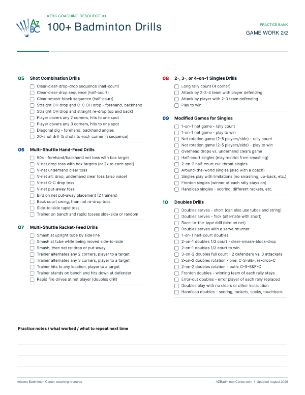 Advanced Drills document preview