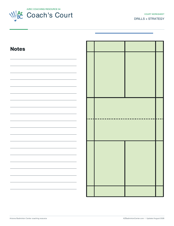 Court Planning Worksheet document preview